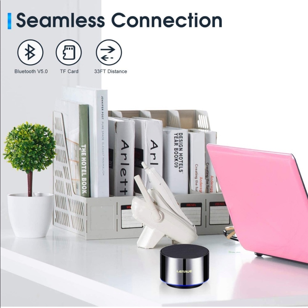 Portable Bluetooth-Mini Wireless Speakers with LED,Built-in-Mic,Handsfree,HD - Picture 5 of 6